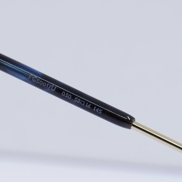 Fred FG50017U 030 Rectangle 58mm Eyeglasses - Gold - Picture 10 of 10